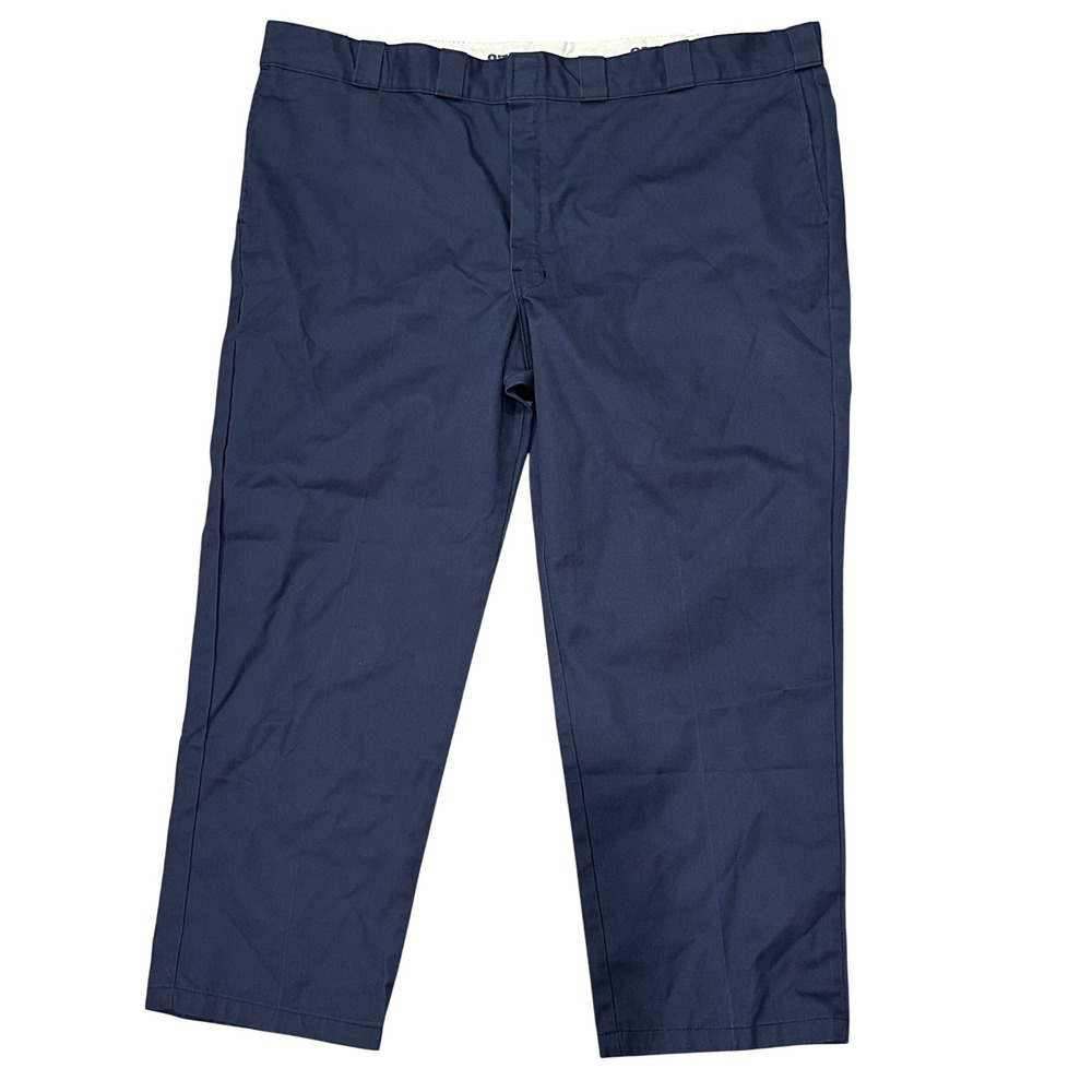 Dickies 874 Original Fit Work Pant Mens 48x29 Navy Blue Straight Leg Twill Chino